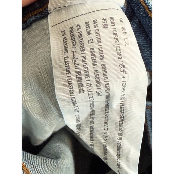 Abercrombie & Fitch 90s Straight Leg Ultra High Rise Jeans Sz 10 R 30 Blue Denim - Picture 8 of 12